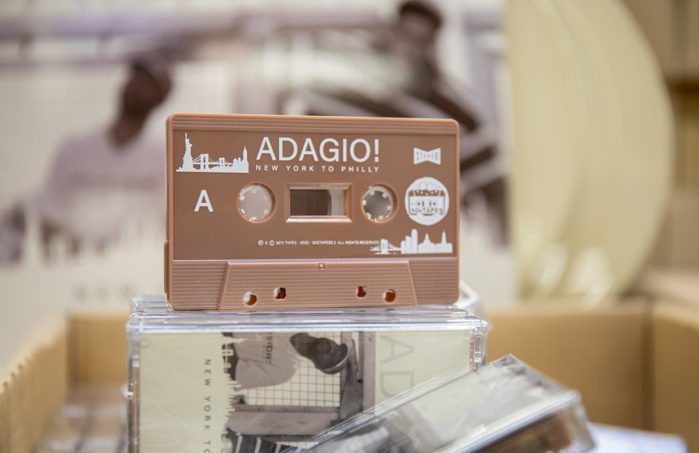 Adagio! Listen to ‘New York to Philly’ & Win a 90s Tapes Care Package (3LP, Cassette, CD & Shirt)